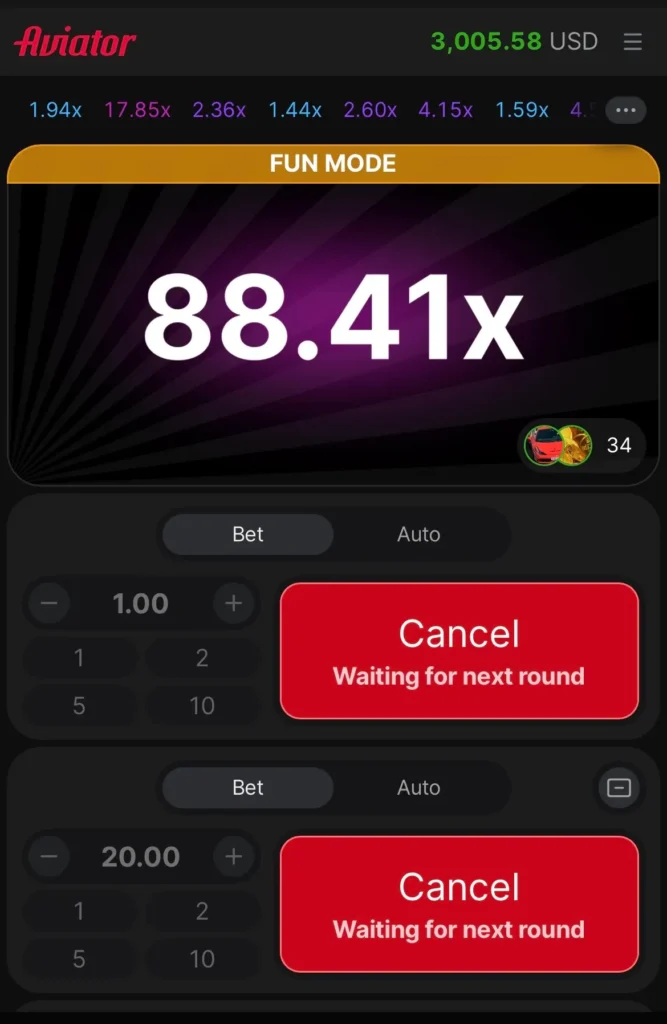 Play Aviator game online free